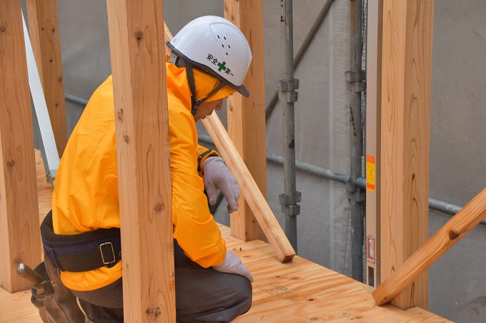 福岡市南区的場02　注文住宅建築現場リポート⑤　～上棟式～