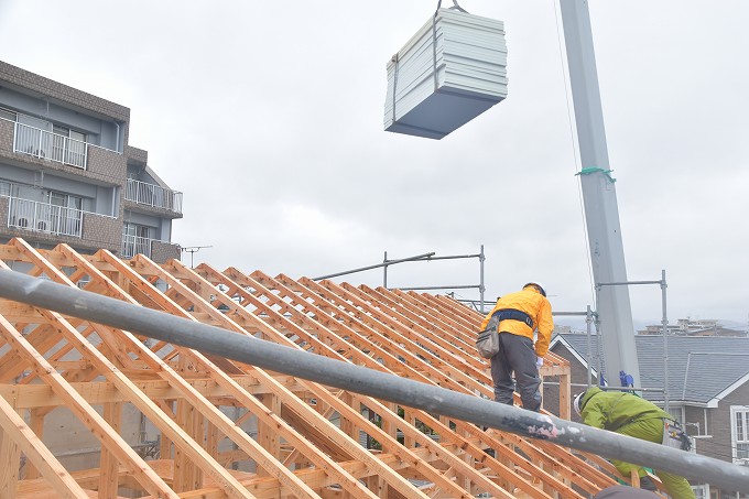 福岡市南区的場02　注文住宅建築現場リポート⑤　～上棟式～