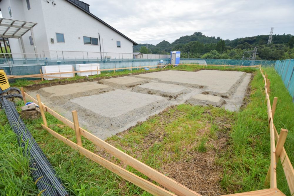 福岡県朝倉市01　注文住宅建築現場リポート②　～基礎工事・砕石転圧～