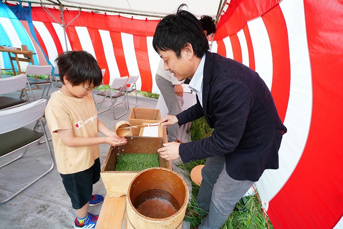 福岡市東区05　注文住宅建築現場リポート①　～地鎮祭～