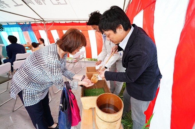 福岡市東区05　注文住宅建築現場リポート①　～地鎮祭～