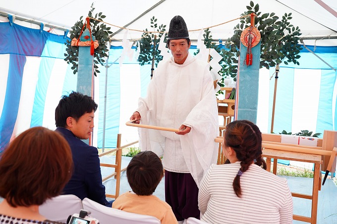 福岡市東区05　注文住宅建築現場リポート①　～地鎮祭～