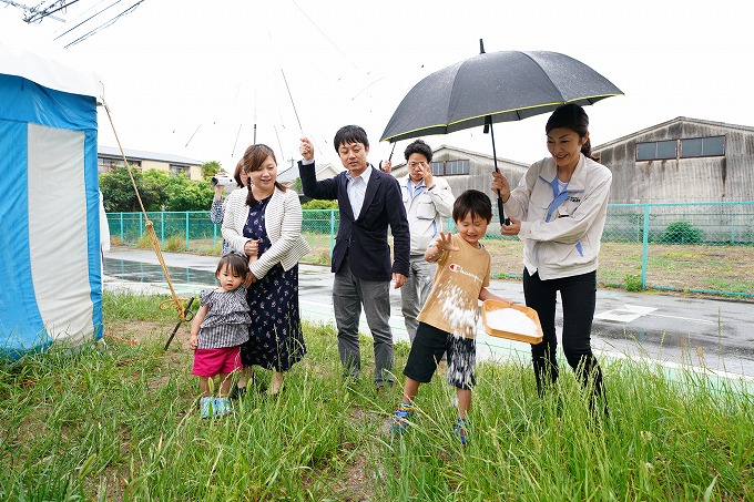 福岡市東区05　注文住宅建築現場リポート①　～地鎮祭～