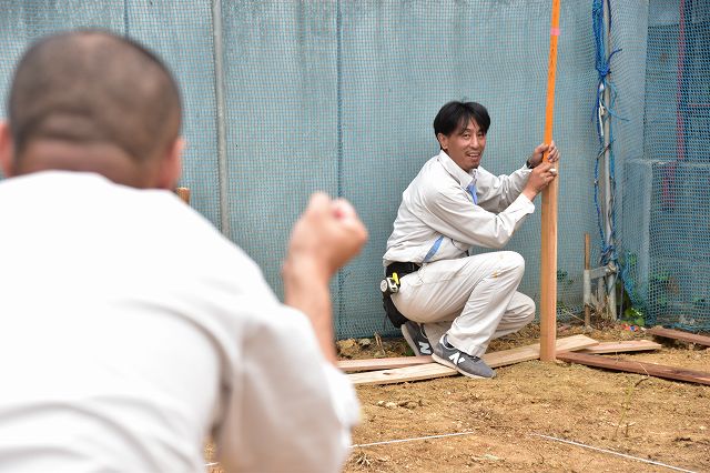 「糟屋郡志免町03」注文住宅現場リポート②【基礎工事】【遣り方】