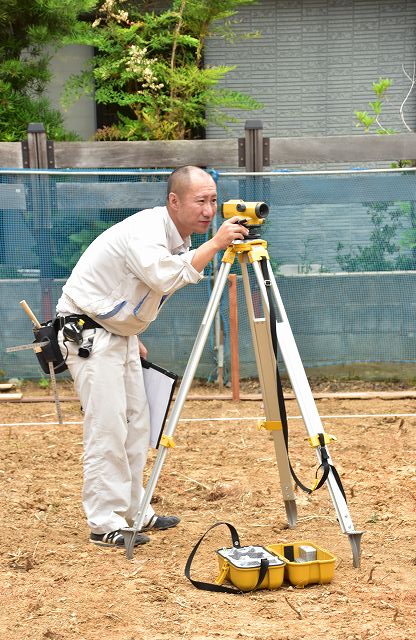「糟屋郡志免町03」注文住宅現場リポート②【基礎工事】【遣り方】