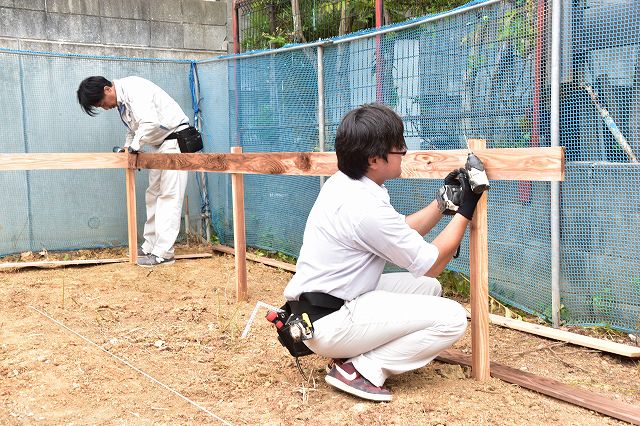 「糟屋郡志免町03」注文住宅現場リポート②【基礎工事】【遣り方】