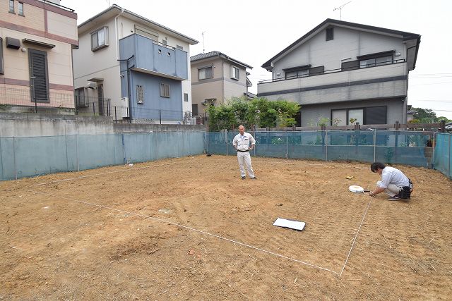 「糟屋郡志免町03」注文住宅現場リポート②【基礎工事】【遣り方】