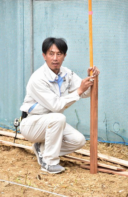 「糟屋郡志免町03」注文住宅現場リポート②【基礎工事】【遣り方】
