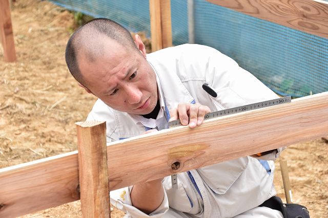 「糟屋郡志免町03」注文住宅現場リポート②【基礎工事】【遣り方】