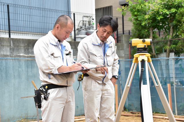 「糟屋郡志免町03」注文住宅現場リポート②【基礎工事】【遣り方】