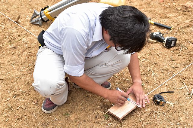 「糟屋郡志免町03」注文住宅現場リポート②【基礎工事】【遣り方】