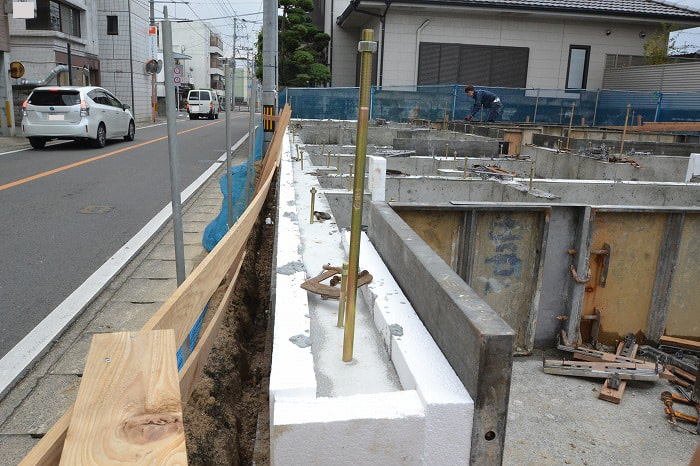 「福岡市南区五十川03」注文住宅現場リポート④【基礎工事】【立ち上がりコン】