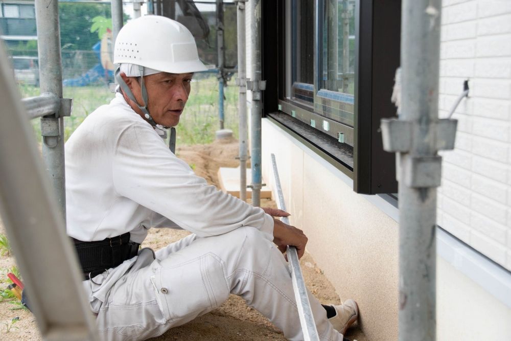 福岡県糟屋郡粕屋町03　注文住宅建築現場リポート⑩　～外壁工事・サイディング施工～