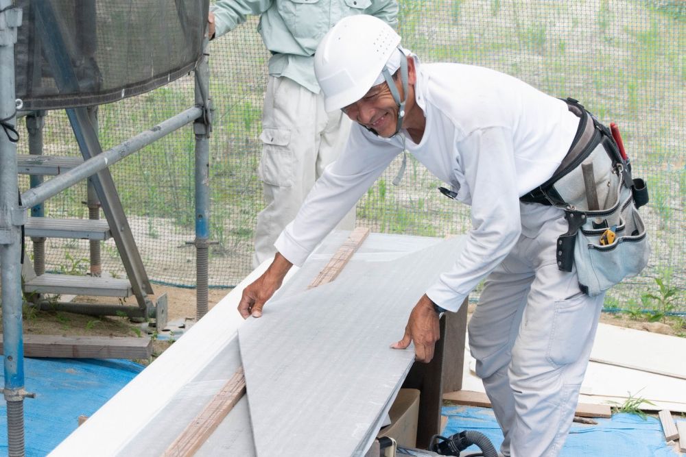 「糟屋郡粕屋町03」注文住宅現場リポート⑩【外装工事】【サイディング】