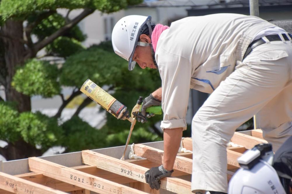 福岡市早良区小田部02　注文住宅建築現場リポート③　～祝・上棟式1日目～