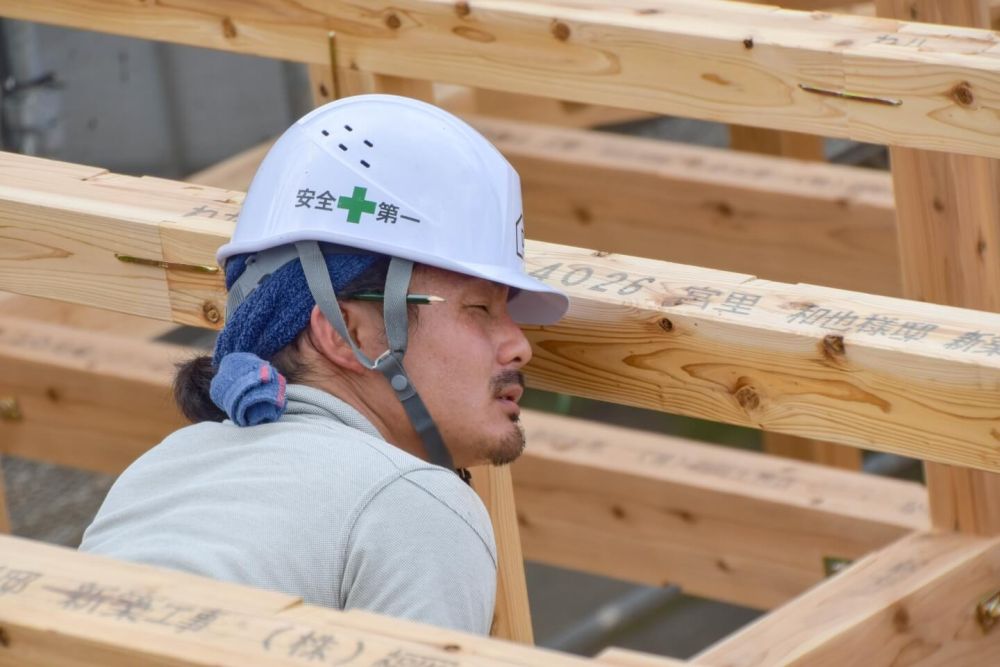 福岡市早良区小田部02　注文住宅建築現場リポート③　～祝・上棟式1日目～