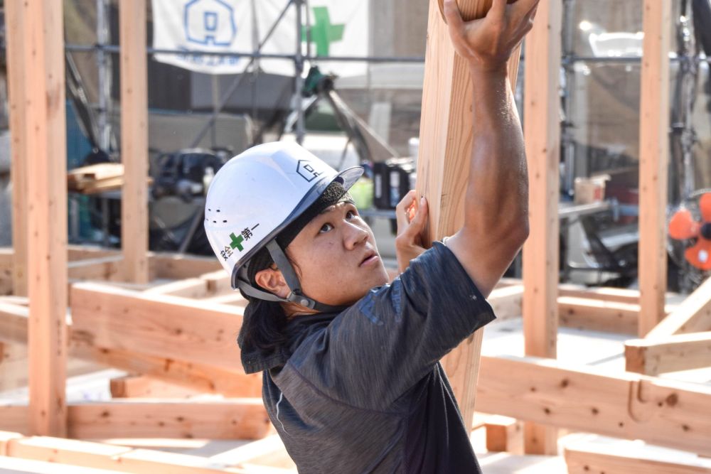 福岡市早良区小田部02　注文住宅建築現場リポート③　～祝・上棟式1日目～