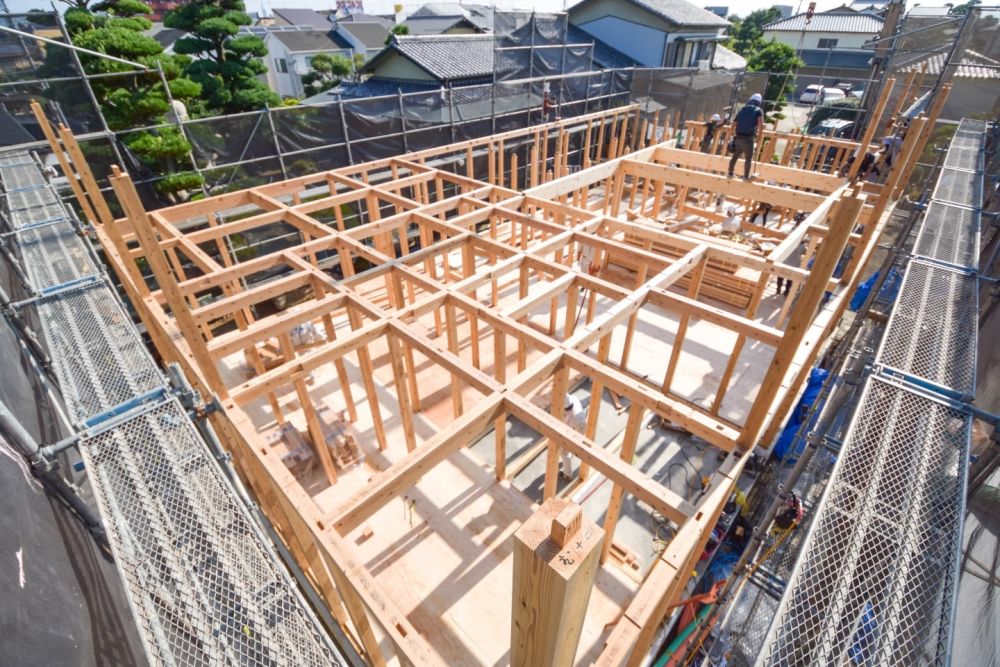 福岡市早良区小田部02　注文住宅建築現場リポート③　～祝・上棟式1日目～