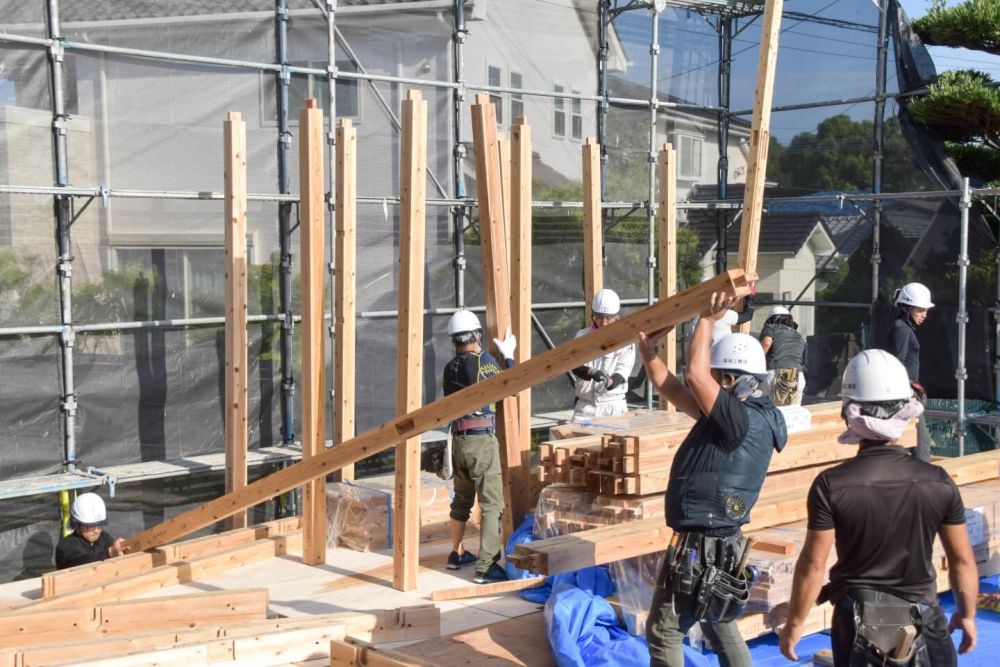 「福岡市早良区小田部02」注文住宅現場リポート③【上棟式】