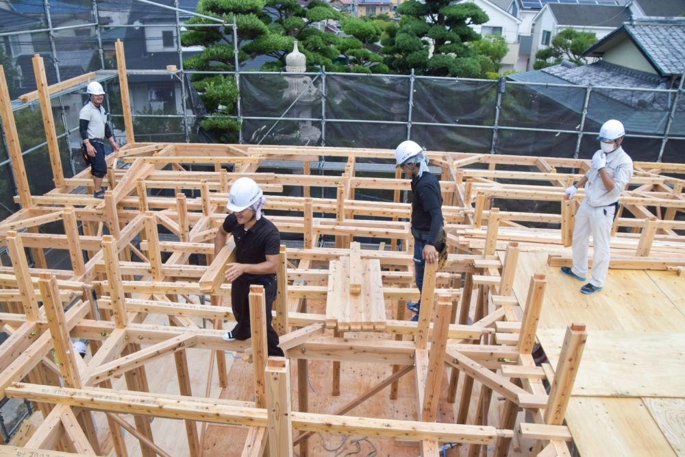 「福岡市早良区小田部02」注文住宅現場リポート③【上棟式】