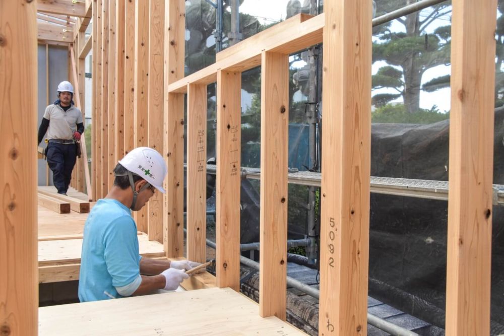 福岡市早良区小田部02　注文住宅建築現場リポート③　～祝・上棟式1日目～