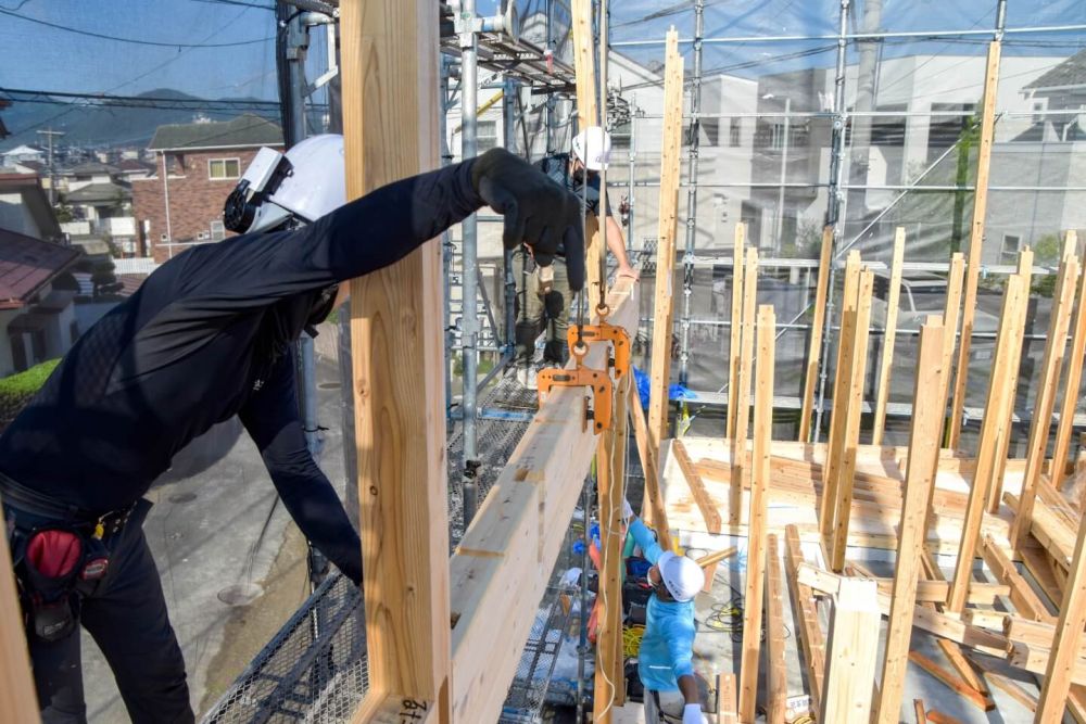 「福岡市早良区小田部02」注文住宅現場リポート③【上棟式】