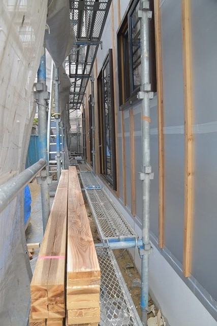 「福岡市早良区03」注文住宅現場リポート⑥【外装工事】【通期胴縁】