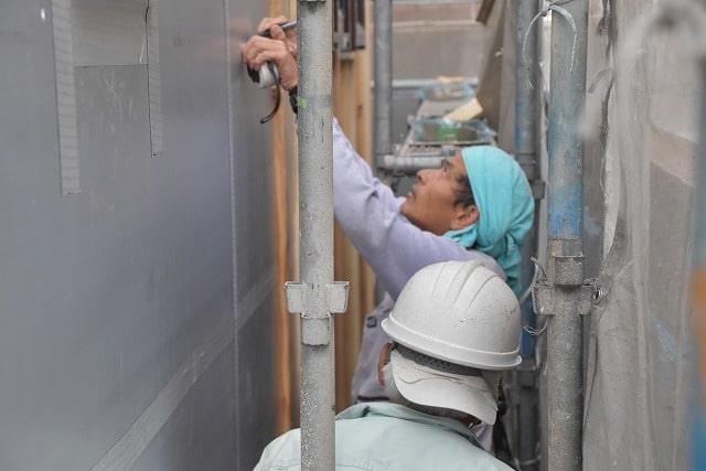 「福岡市早良区03」注文住宅現場リポート⑥【外装工事】【通期胴縁】