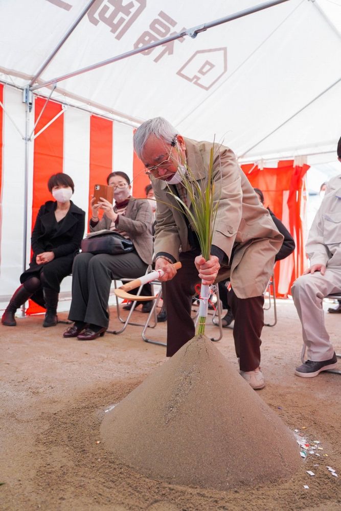 福岡市南区21　注文住宅建築現場リポート①　～地鎮祭～