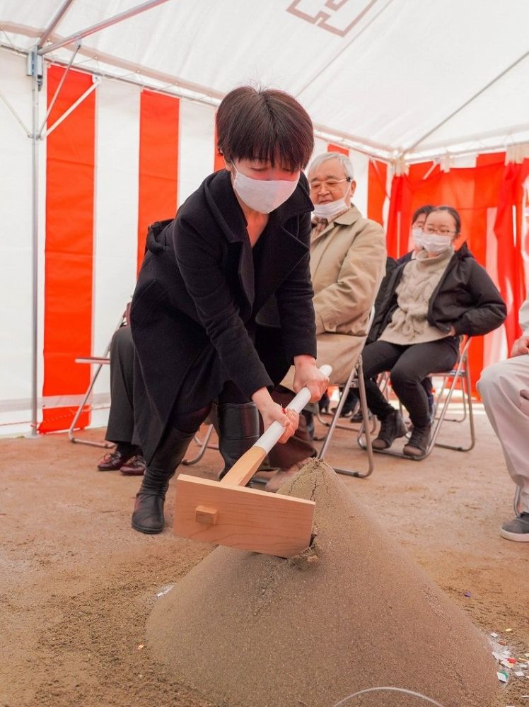 福岡市南区21　注文住宅建築現場リポート①　～地鎮祭～