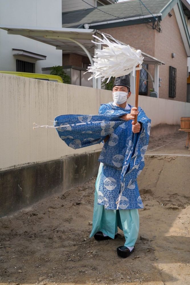 福岡市南区21　注文住宅建築現場リポート①　～地鎮祭～