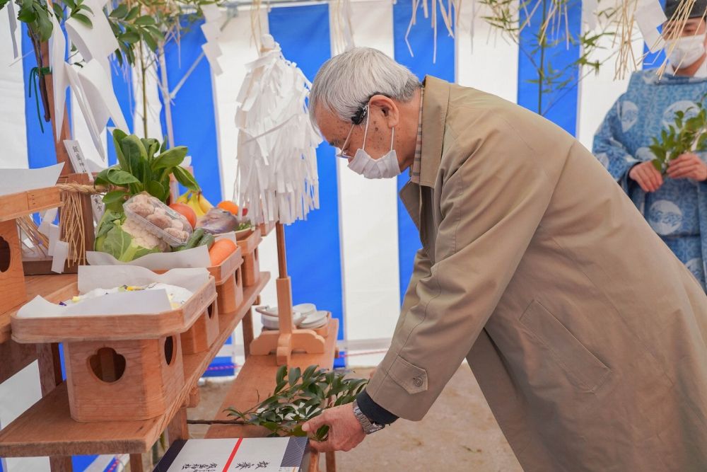 福岡市南区21　注文住宅建築現場リポート①　～地鎮祭～