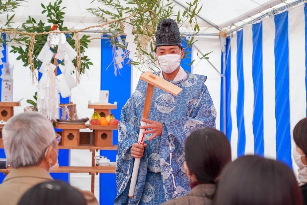 福岡市南区21　注文住宅建築現場リポート①　～地鎮祭～