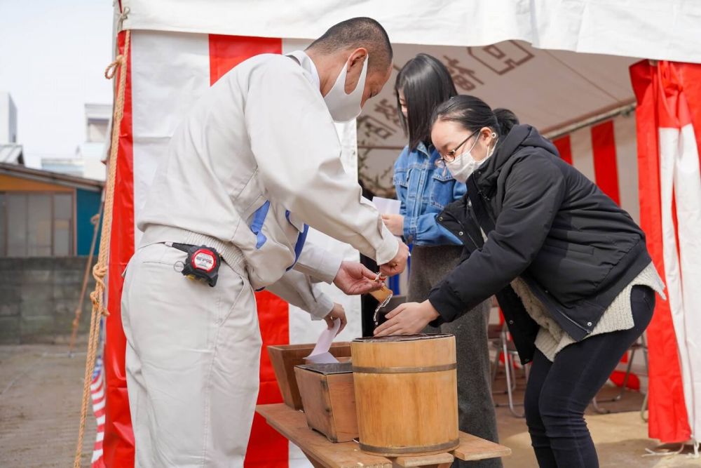 福岡市南区21　注文住宅建築現場リポート①　～地鎮祭～