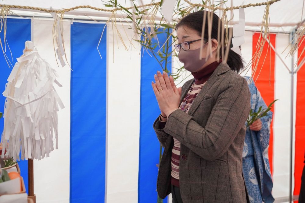 「福岡市南区21」注文住宅現場リポート①【地鎮祭】