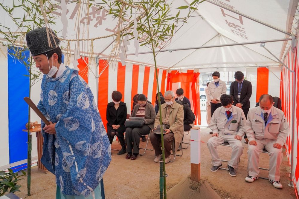 「福岡市南区21」注文住宅現場リポート①【地鎮祭】