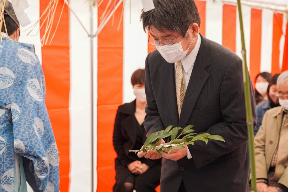 福岡市南区21　注文住宅建築現場リポート①　～地鎮祭～