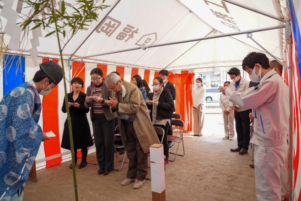 「福岡市南区21」注文住宅現場リポート①【地鎮祭】