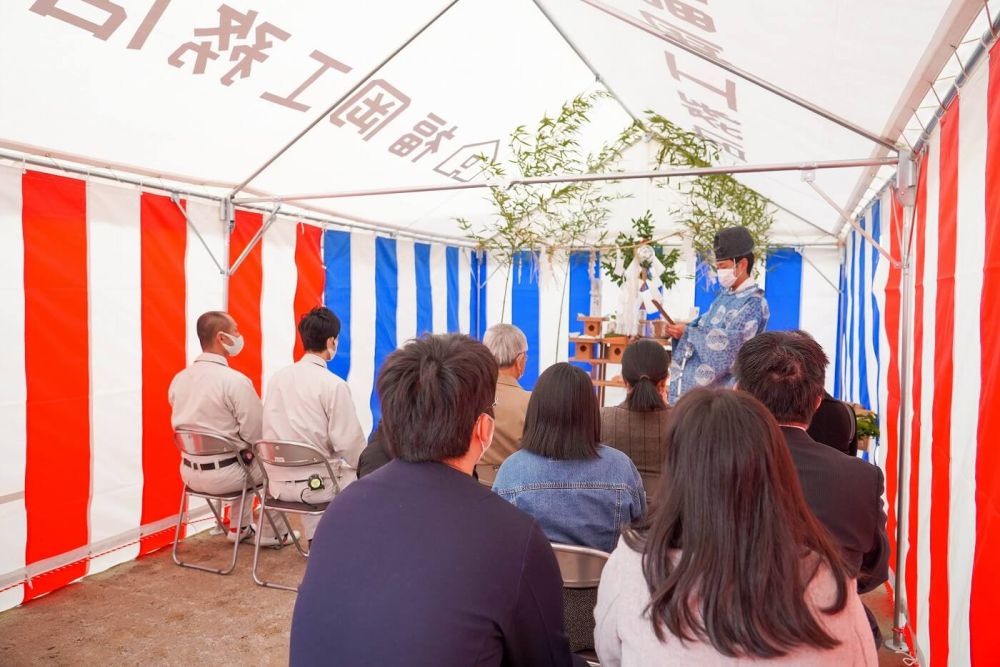 「福岡市南区21」注文住宅現場リポート①【地鎮祭】