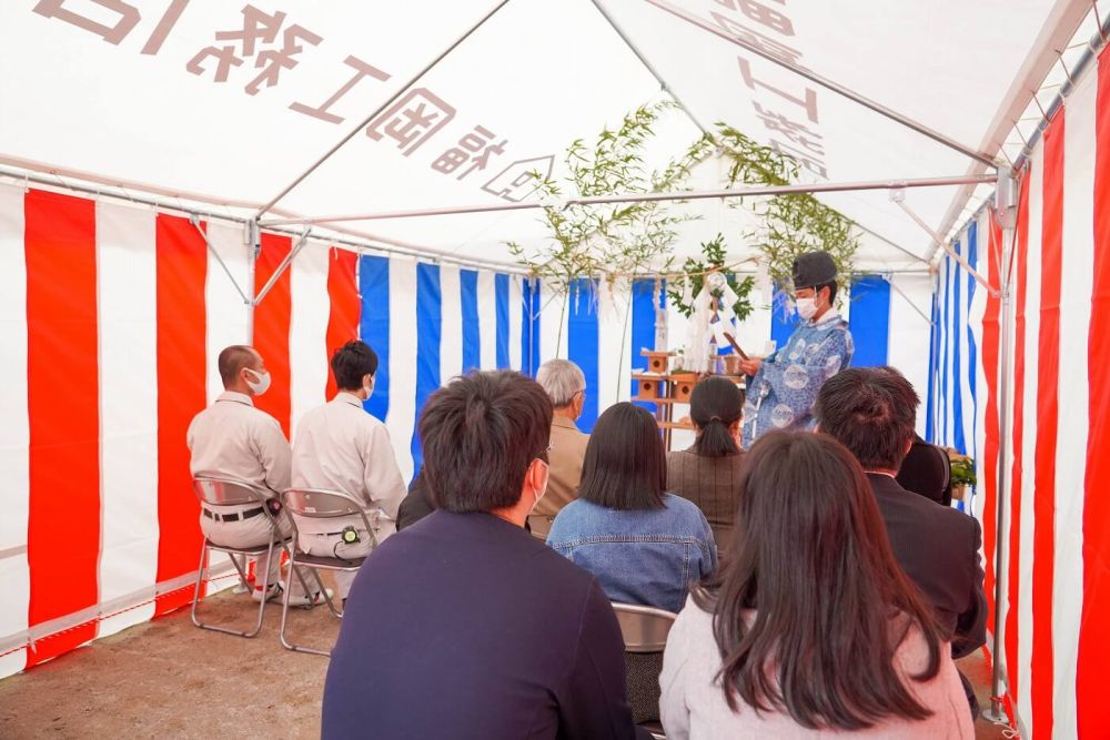 福岡市南区21　注文住宅建築現場リポート①　～地鎮祭～