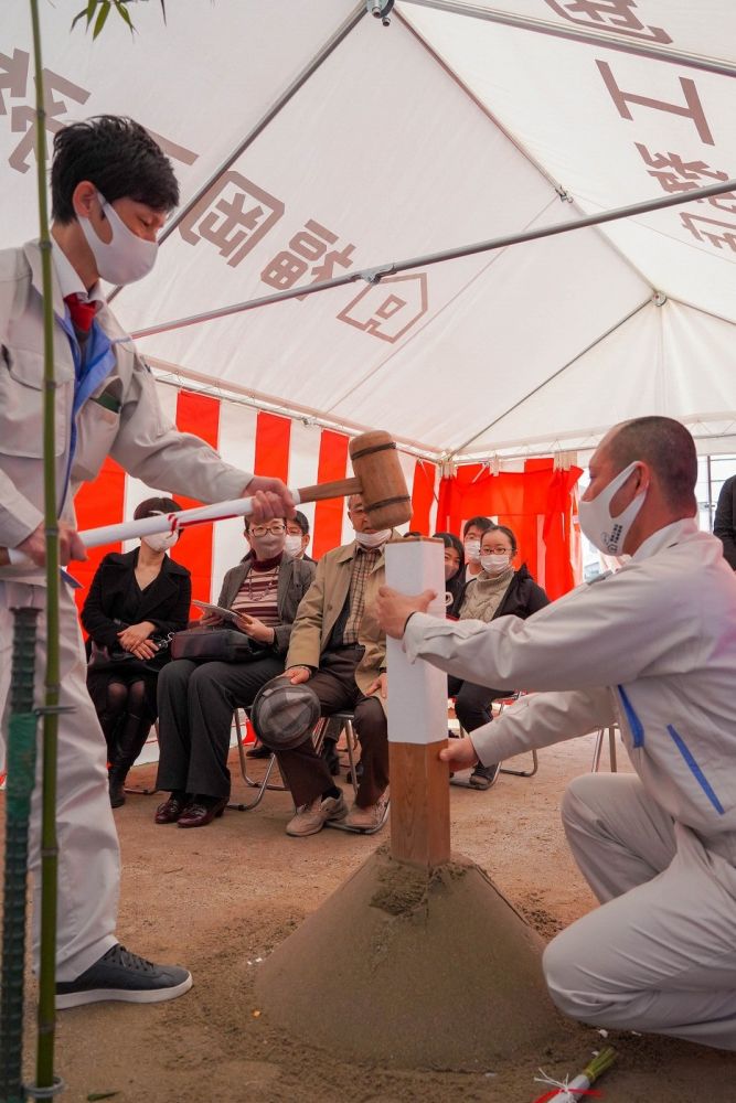 「福岡市南区21」注文住宅現場リポート①【地鎮祭】