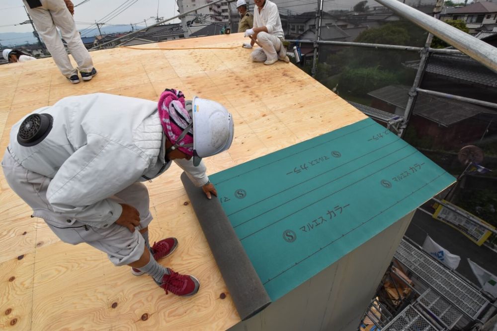 福岡県小郡市04　注文住宅建築現場リポート⑤　～上棟式～