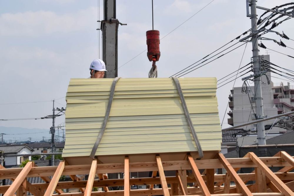 福岡県小郡市04　注文住宅建築現場リポート⑤　～上棟式～