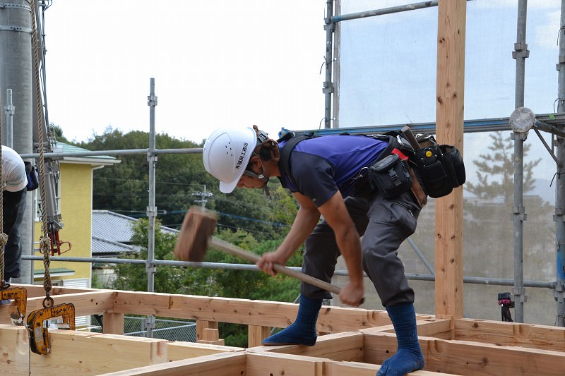 福岡市城南区01　注文住宅建築現場リポート⑥　～上棟式～