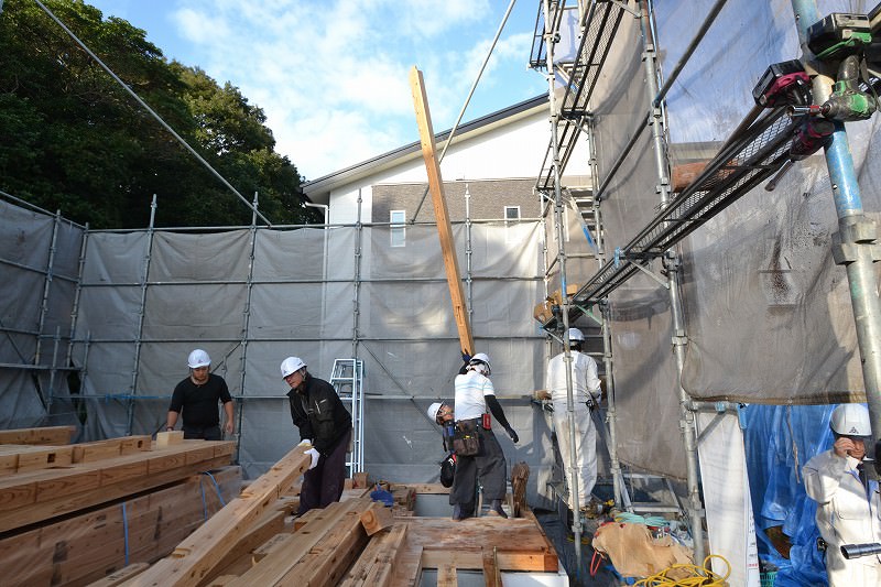 福岡市城南区01　注文住宅建築現場リポート⑥　～上棟式～