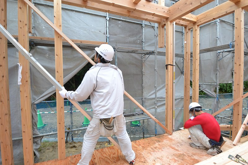 福岡市城南区01　注文住宅建築現場リポート⑥　～上棟式～