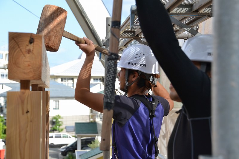 福岡市城南区01　注文住宅建築現場リポート⑥　～上棟式～