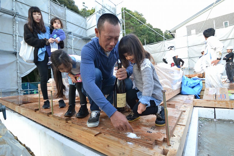 「福岡市城南区01」注文住宅現場リポート⑥【上棟式】