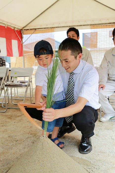 福岡県三井郡大刀洗町01　注文住宅建築現場リポート①　～地鎮祭～