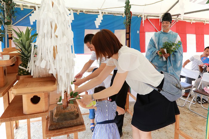 福岡県三井郡大刀洗町01　注文住宅建築現場リポート①　～地鎮祭～